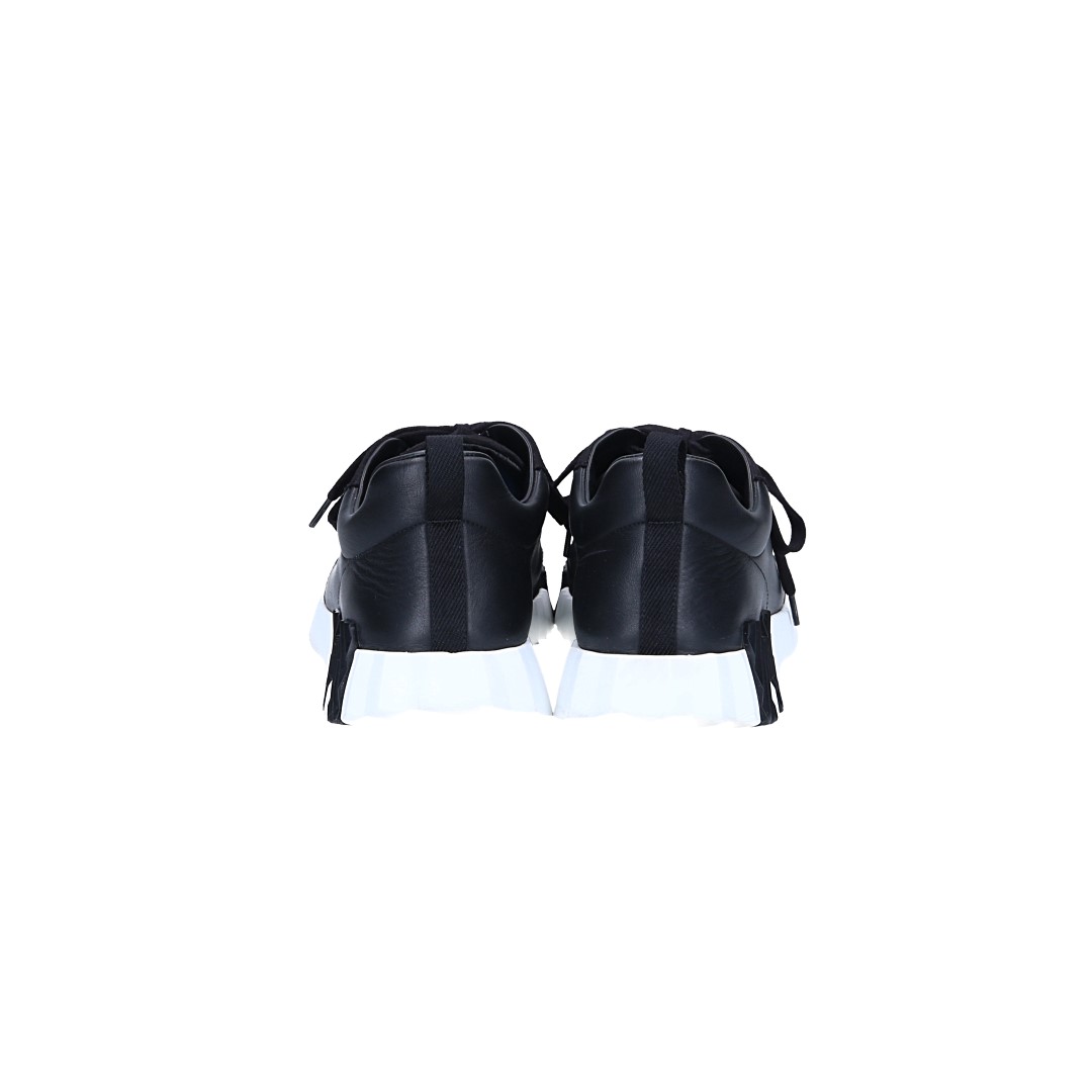HERMÈS SNEAKER SCHUHE 'BOUNCING' AUS LAMMLEDER IN NOIR IN GR. 43