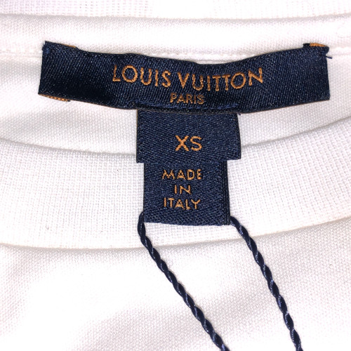 LOUIS VUITTON T-SHIRT 'KABUKI' MIT RUNDHALS-AUSSCHNITT IN GR. XS AUS BAUMWOLLE