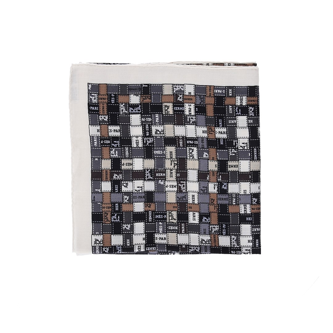 HERMÈS CASHMERE/SILK SCARF 140 x 140 CM SCARF 'FANTAISIE D'ETRIERS' BY VIRGINIE JAMIN