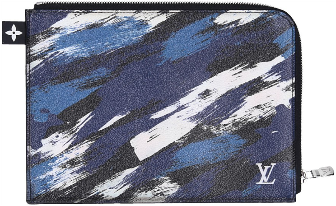 LOUIS VUITTON POCHETTE JOUR CLUTCH TASCHE BRUSHSTROKE CAMOUFLAGE CANVAS