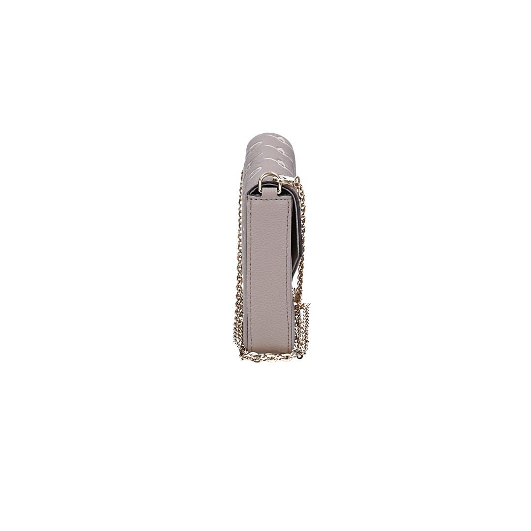 LOUIS VUITTON FÉLICIE POCHETTE HANDTASCHE AUS MONOGRAM EMPREINTE LEDER IN TOURTERELLE/CREME (M69977)