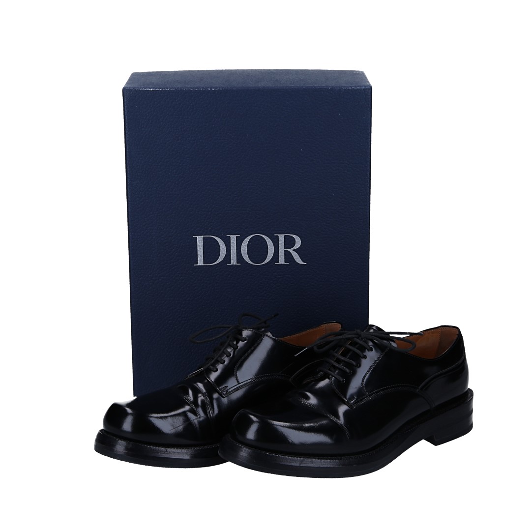 Christian Dior Velvet Loafers in Dark Blue Size 38.5