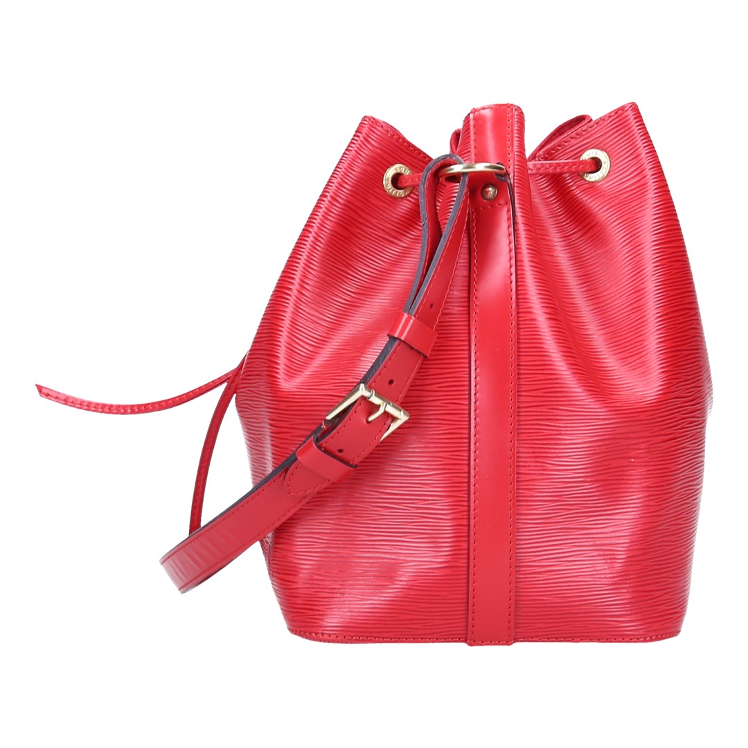 45909-LV-Noe-Epi-PM_2D_0003 LOUIS VUITTON NOÉ PETIT MODEL SCHULTERTASCHE AUS EPI LEDER IN CASTILLIAN ROT (M43077)