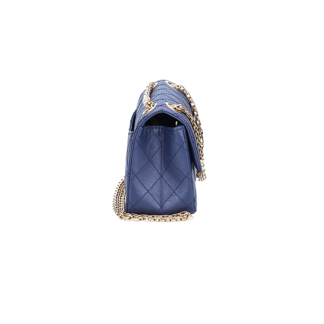 CHANEL 2.55 REISSUE SINGLE FLAP HANDTASCHE (224) AUS KALBSLEDER (A37584)
