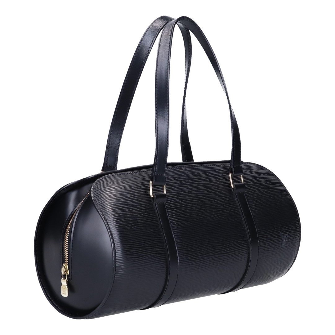 41904-Louis-Vuitton-Handtasche-Epi-Leder_2D_0008 LOUIS VUITTON SOUFFLOT HENKELTASCHE AUS EPI LEDER IN KOURIL SCHWARZ (M52222)
