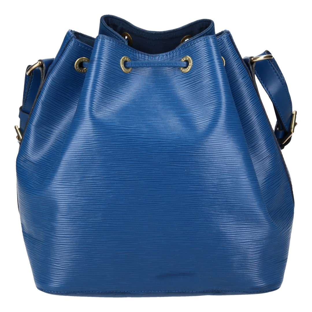 LOUIS VUITTON NOÉ PETIT MODEL SCHULTERTASCHE AUS EPI LEDER IN TOLEDO BLAU (M44105)