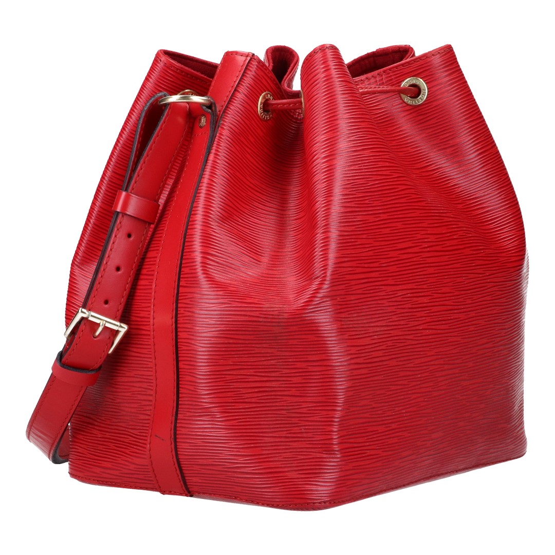 41501-Louis-Vuittonn-Noe-Epi-Leder_2D_0004 LOUIS VUITTON NOÉ PETIT MODEL SCHULTERTASCHE AUS EPI LEDER IN CASTILLIAN ROT (M43077)