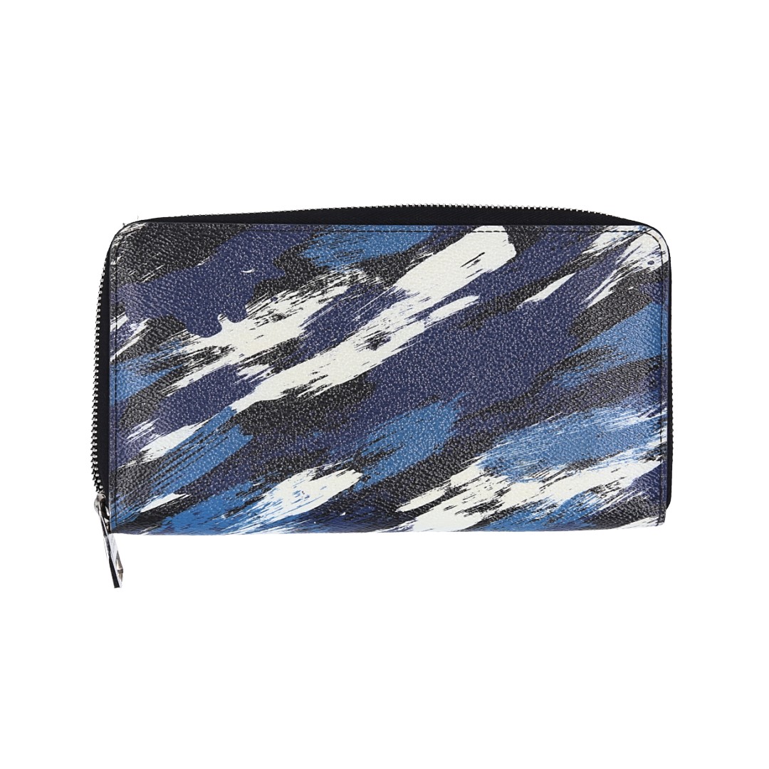 LOUIS VUITTON GELDBÖRSE 'ZIPPY ORGANIZER' AUS BRUSHSTROKE CAMOUFLAGE CANVAS