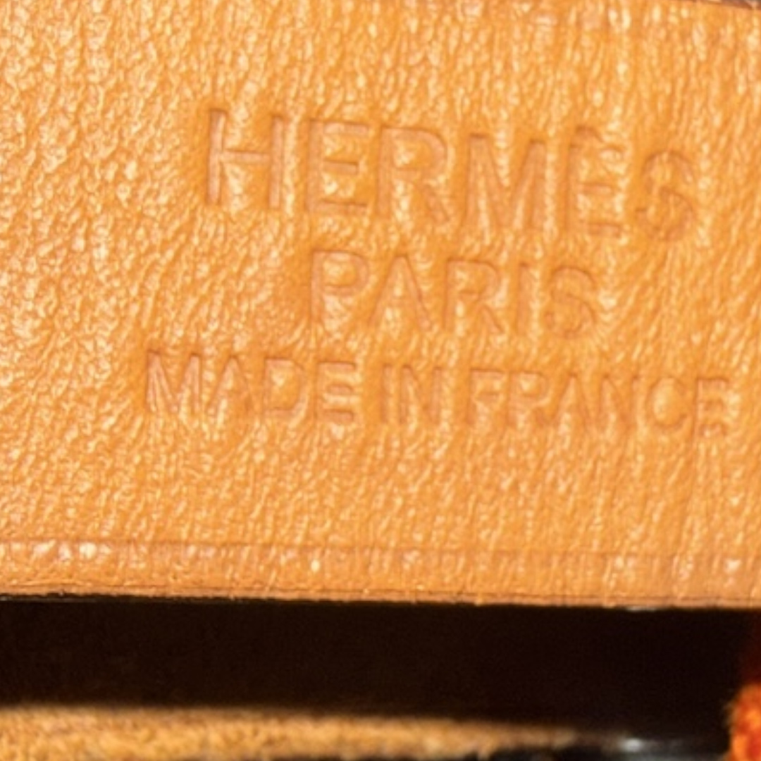 HERMÈS POOL BAG MM HANDBAG MADE OF TEXTILE