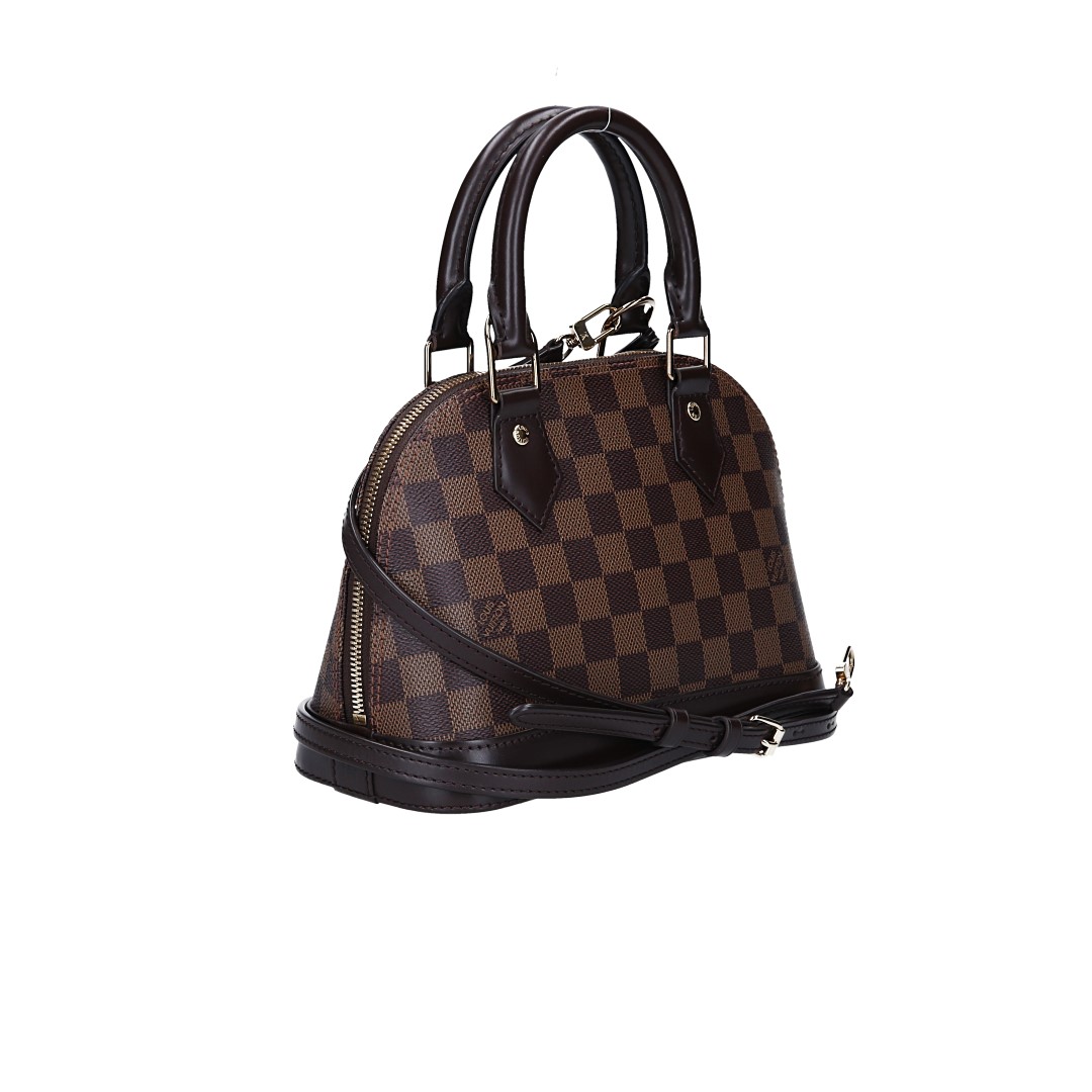 LOUIS VUITTON ALMA BB HANDTASCHE AUS DAMIER EBENE CANVAS MIT VERSTELLBAREM SCHULTERRIEMEN (N40606)