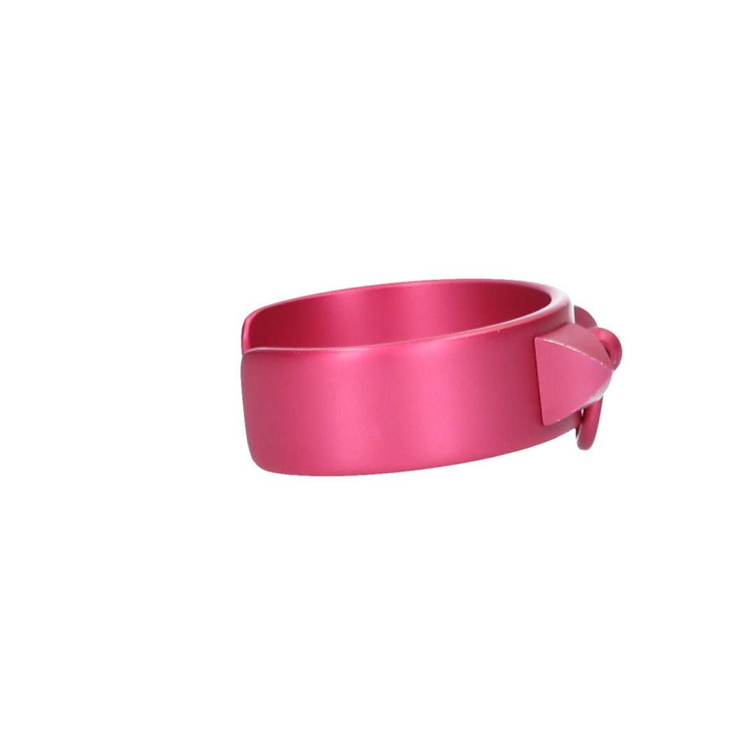 HERMÈS MANSCHETTEN-ARMREIF 'MEDOR' AUS METALL IN ROSE COUTURE GR. T2