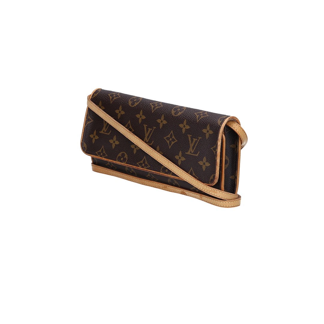 LOUIS VUITTON POCHETTE TWIN GM CLUTCH AUS MONOGRAM CANVAS (M51852)