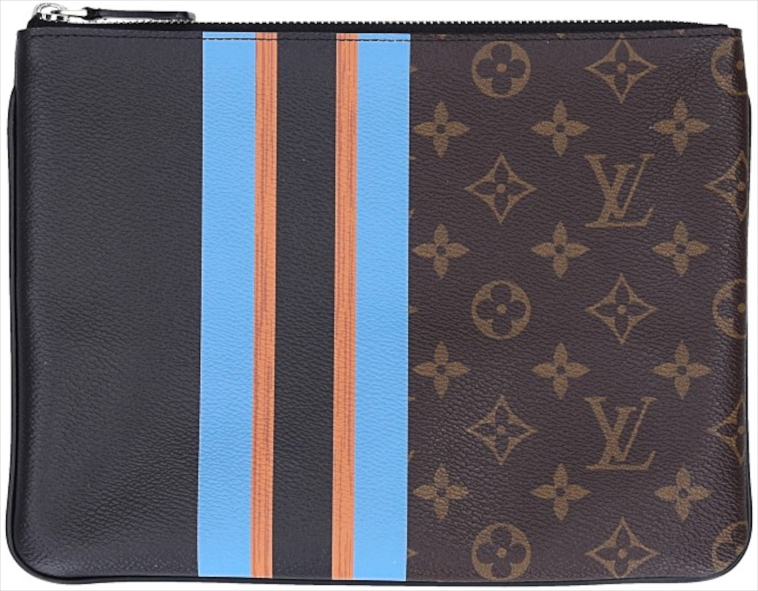 LOUIS VUITTON POCHETTE PLATE NM CLUTCH TASCHE AUS MONOGRAM CANVAS (M62378)