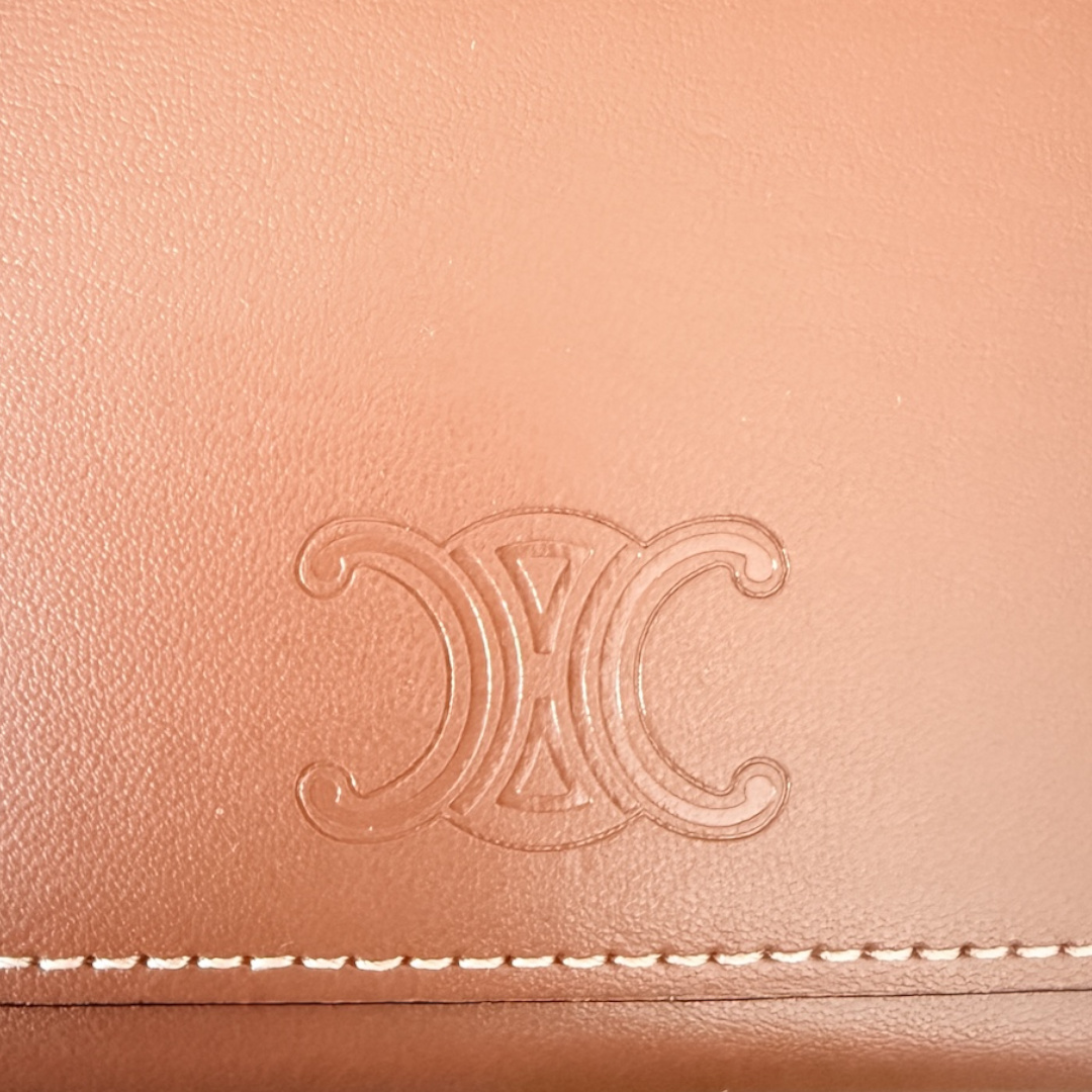CELINE AVA (MEDIUM) HANDBAG MADE OF TRIOMPHE CANVAS AND CALF LEATHER