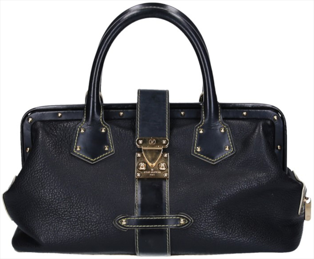 47930-Louis-Vuitton-Handatasche-Schwarz_2D_0015 LOUIS VUITTON L'INGENIEUX PM HANDTASCHE AUS SUHALI LEDER IN NOIR (M91805)
