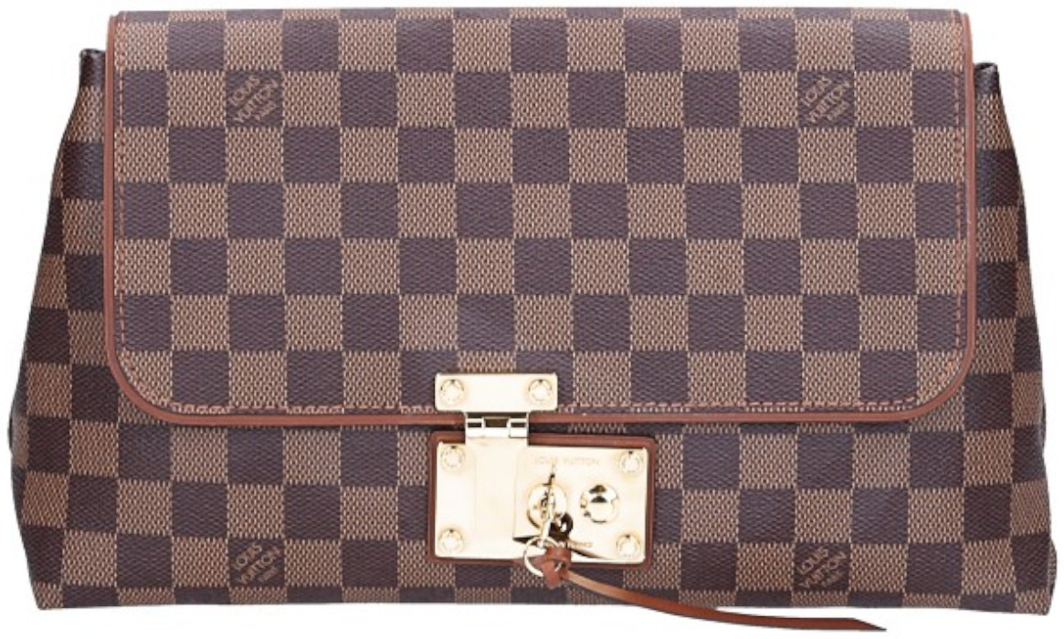 LOUIS VUITTON POCHETTE ASCOT CLUTCH AUS DAMIER EBENE CANVAS