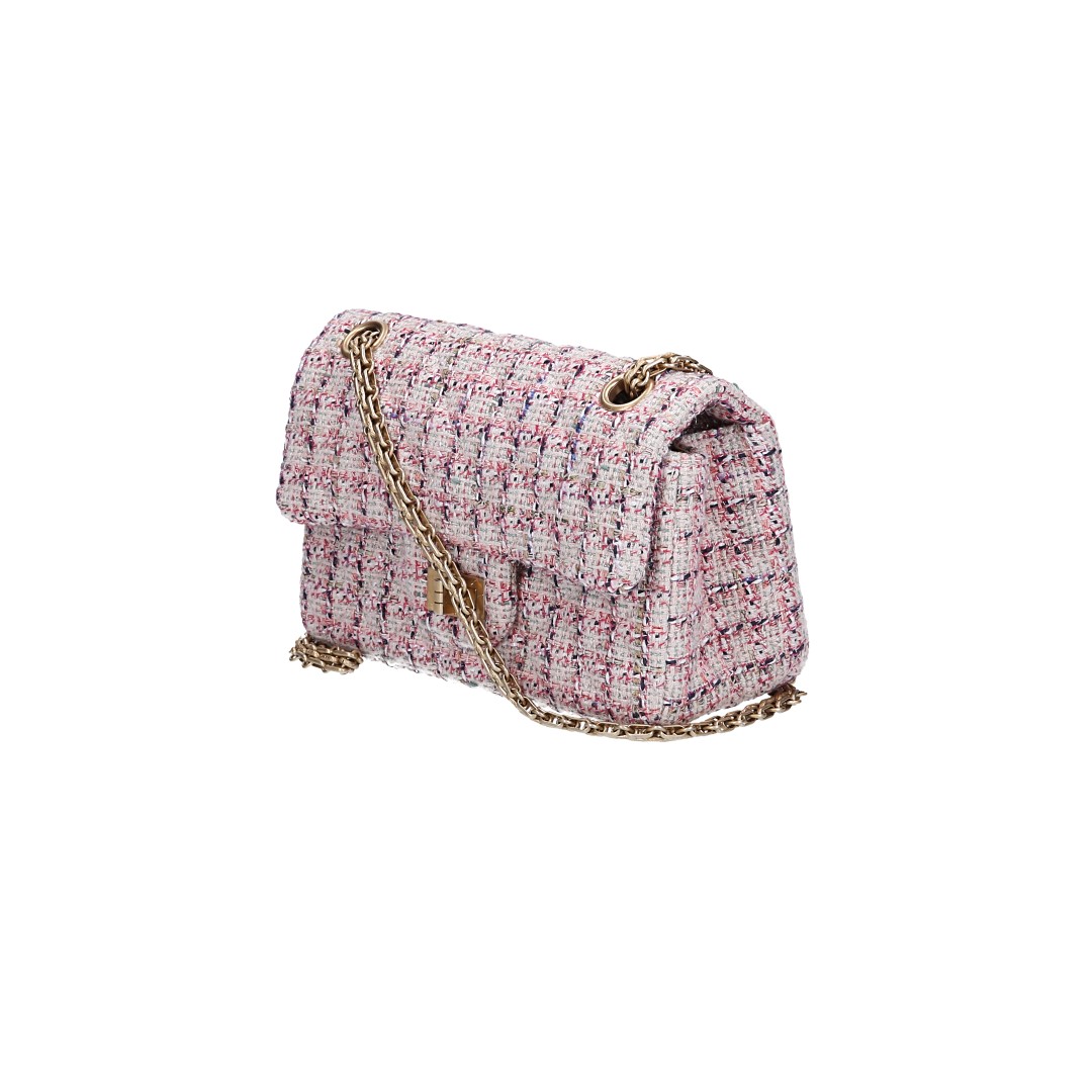 CHANEL 2.55 REISSUE SINGLE FLAP HANDTASCHE (224) AUS TWEED (A37584)