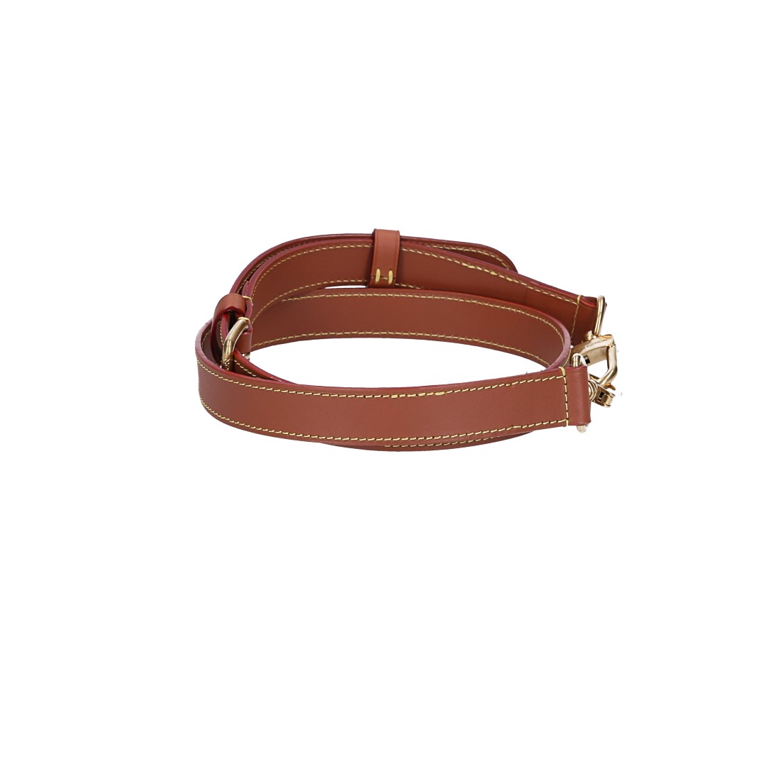Louis Vuitton Adjustable Shoulder Strap in Rindsleder in Black with Silver