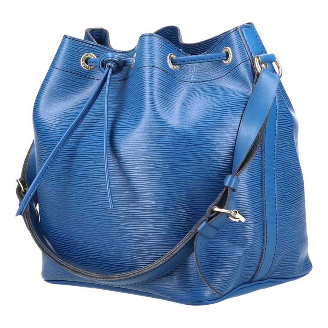 LOUIS VUITTON NOÉ PETIT MODEL SCHULTERTASCHE AUS EPI LEDER IN TOLEDO BLAU (M44105)