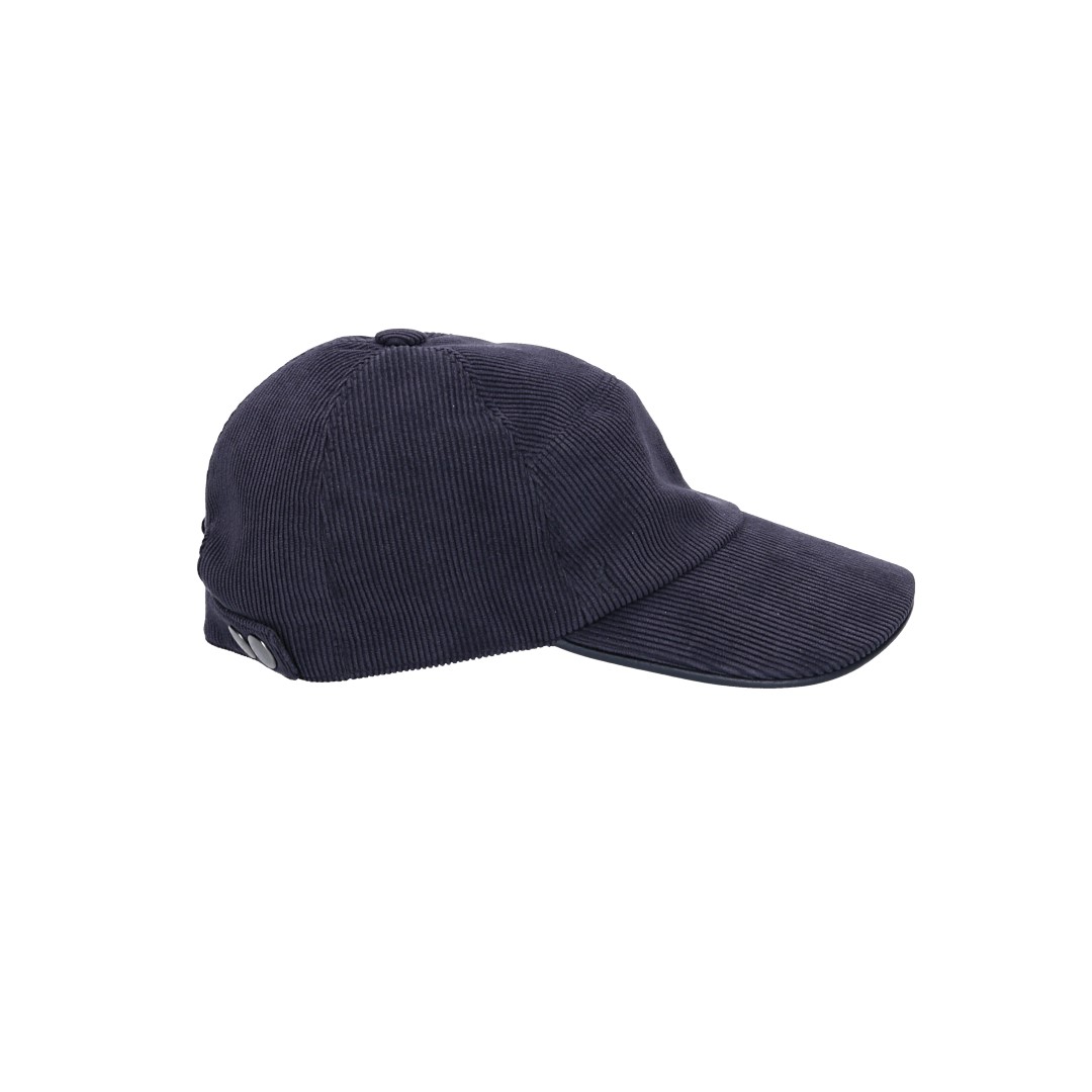HERMÈS CAP - 'MILES CDS' COTTON BASEBALL CAP IN ANTIQUE/BLACK SIZE 60