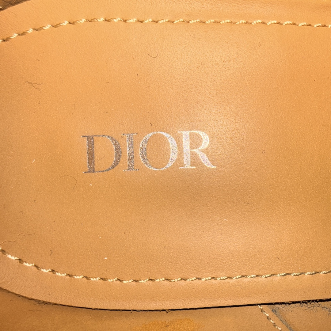 Christian Dior Velvet Loafers in Dark Blue Size 38.5