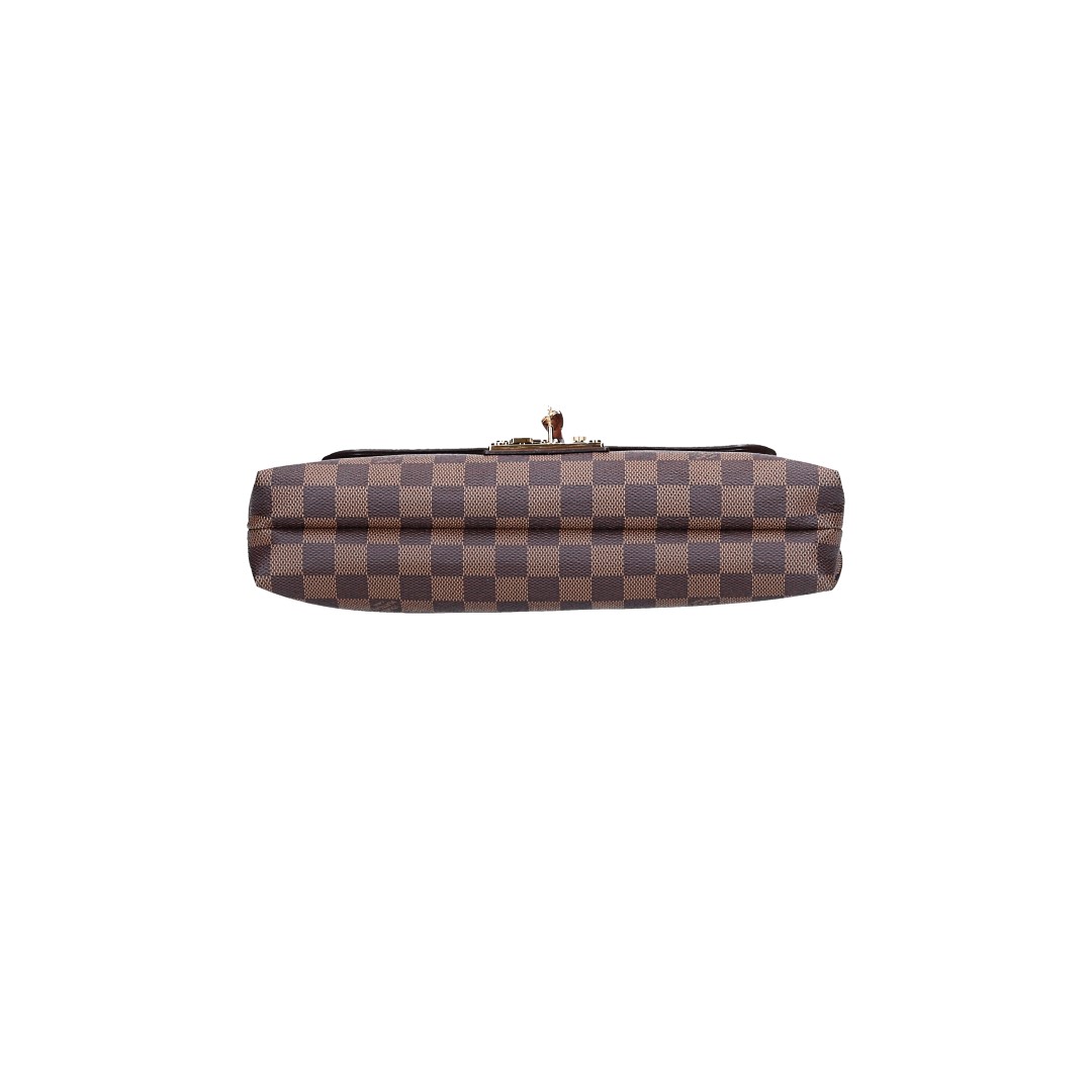 LOUIS VUITTON POCHETTE ASCOT CLUTCH AUS DAMIER EBENE CANVAS