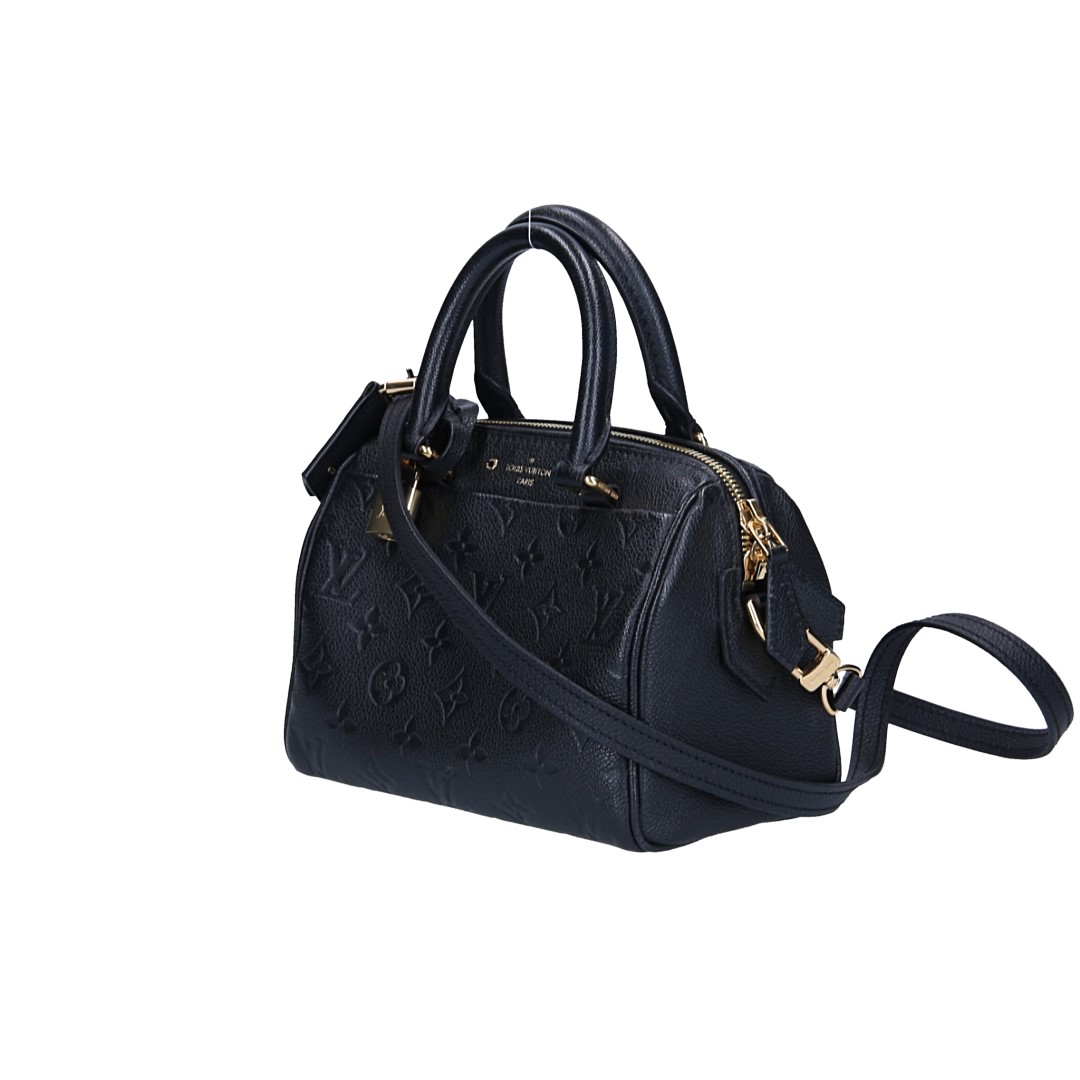 LOUIS VUITTON SPEEDY 20 HANDTASCHE AUS MONOGRAM EMPREINTE LEDER MIT SCHULTERRIEMEN IN NOIR (M42397)