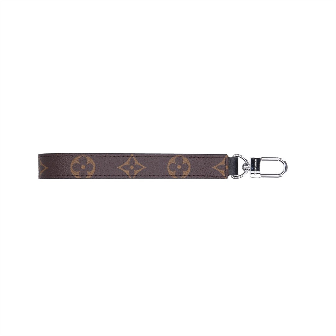 48884-LouisVuitton-Schlusselanh-anger_2D_0002 LOUIS VUITTON HANDGELENK-RIEMEN AUS MONOGRAM MACASSAR CANVAS