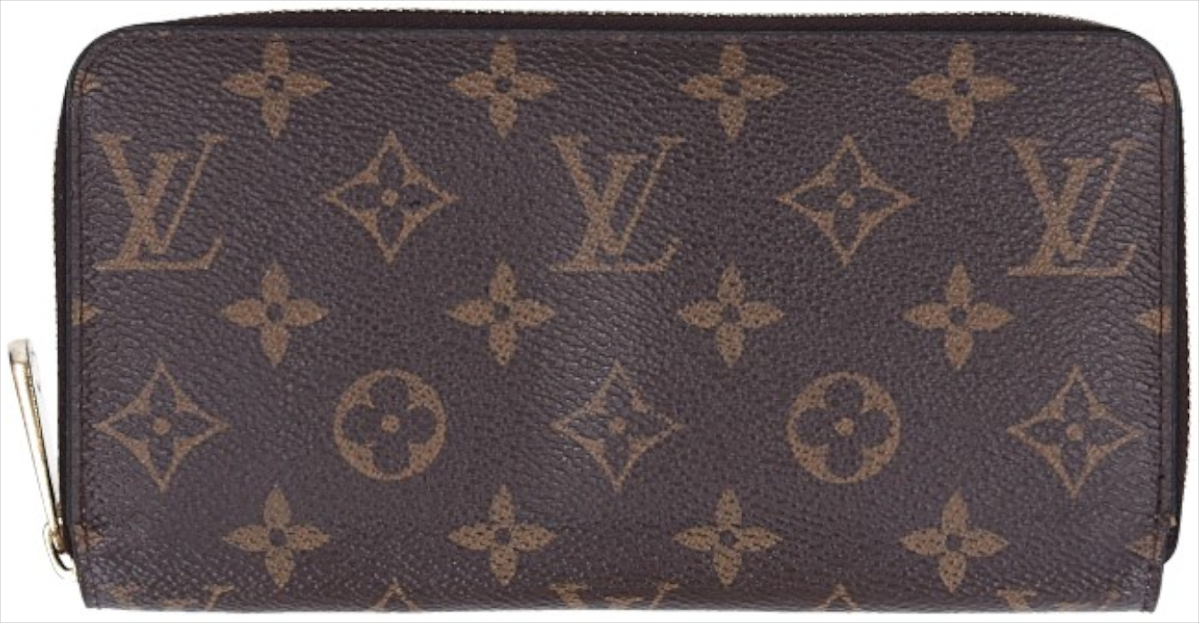 LOUIS VUITTON GELDBÖRSE 'ZIPPY' AUS MONOGRAM CANVAS IN BRAUN (M42616)