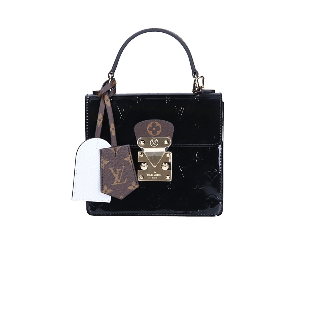 LOUIS VUITTON SPRING STREET HANDTASCHE AUS MONOGRAM VERNIS LEDER (M90375)