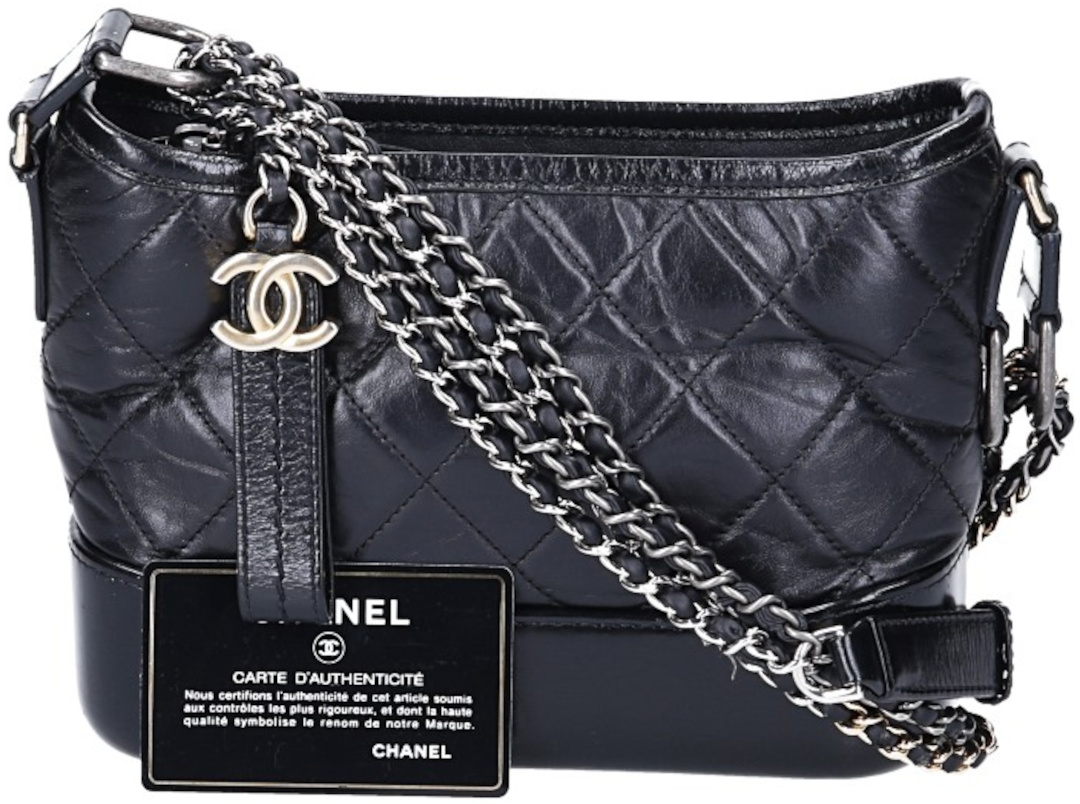 CHANEL GABRIELLE (SMALL) HANDTASCHE KALBSLEDER IN SCHWARZ (A91810)