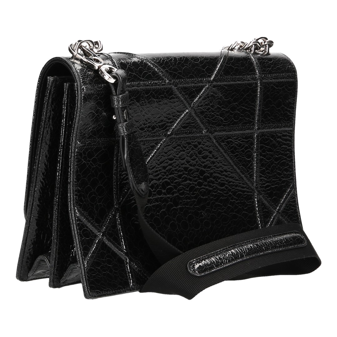 3806-Dior-Diorama_2D_0004 DIOR DIORAMA HANDTASCHE AUS LACKLEDER IN SCHWARZ MIT SHW
