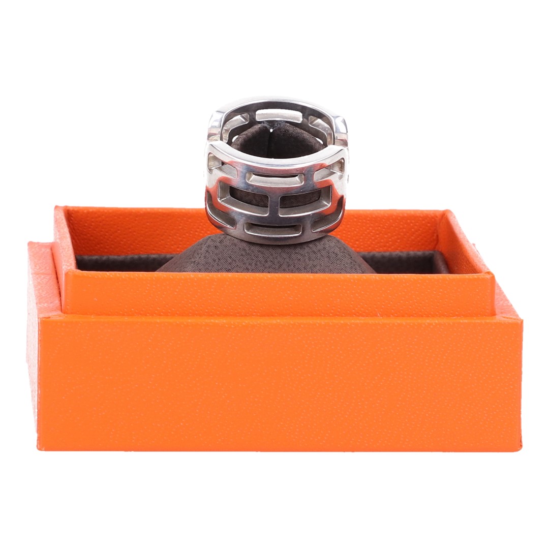 43648-Hermes-Ring_2D_0005 HERMÈS ARCANE RING AUS 925ER SILBER IN GRÖSSE 50