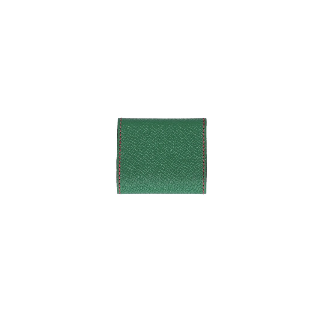 HERMÈS NOTEBOOK CASE MADE OF SMOOTH LEATHER IN GREEN
