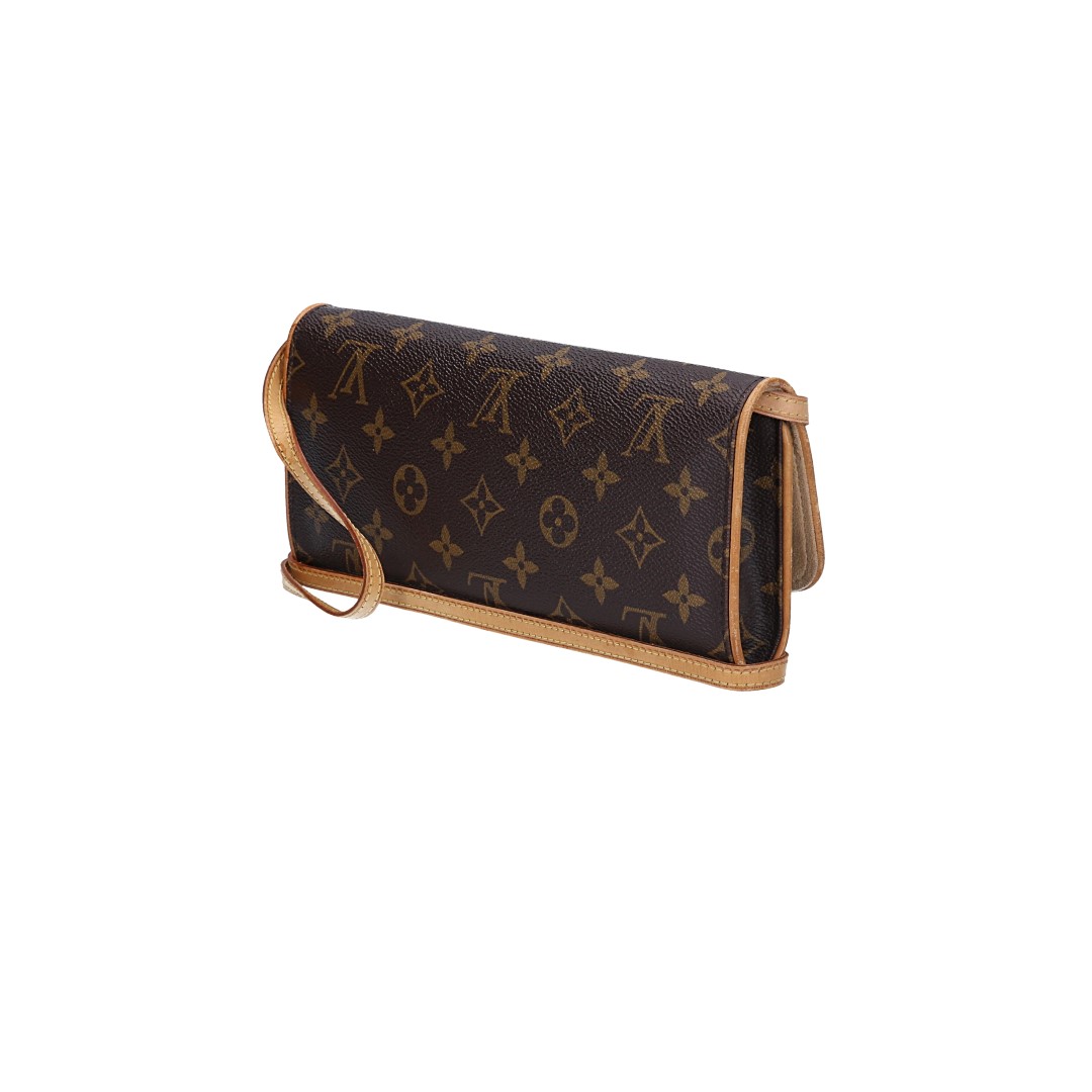 LOUIS VUITTON POCHETTE TWIN GM CLUTCH AUS MONOGRAM CANVAS (M51852)