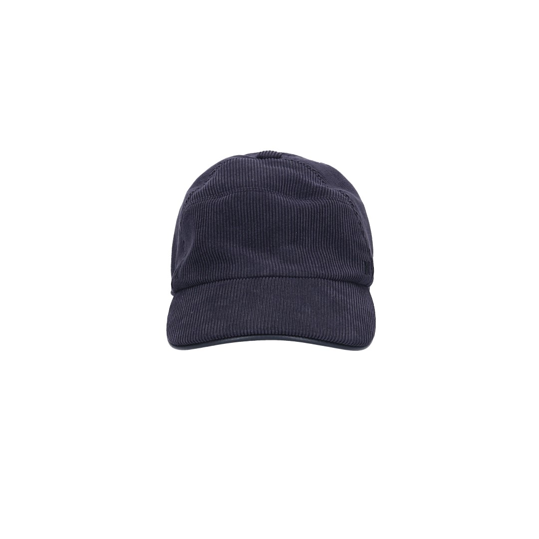 HERMÈS CAP - 'MILES CDS' COTTON BASEBALL CAP IN ANTIQUE/BLACK SIZE 60