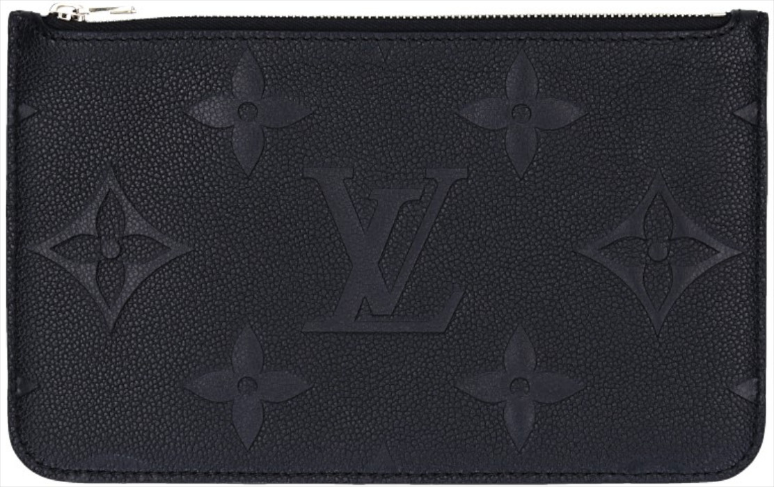 LOUIS VUITTON POCHETTE AUS NEVERFULL AUS MONOGRAM EMPREINTE LEDER IN NOIR