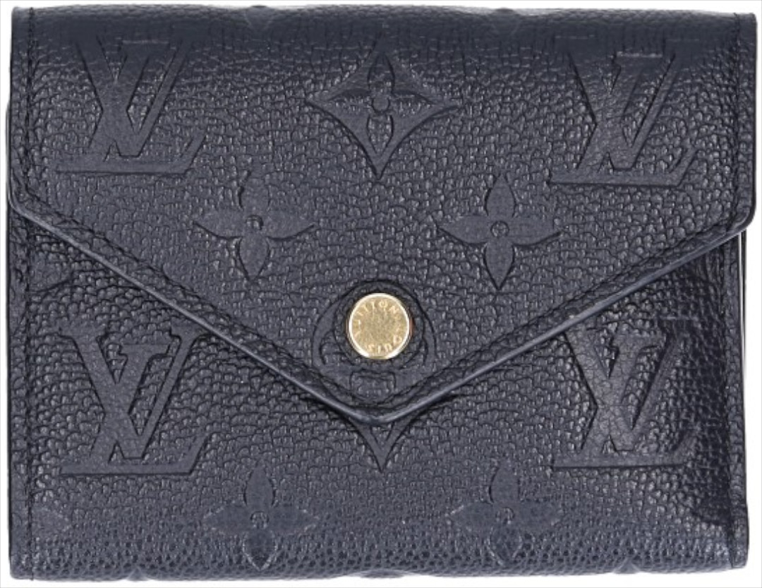 LOUIS VUITTON GELDBÖRSE 'VICTORINE' AUS MONOGRAM EMPREINTE LEDER IN NOIR (M64060)