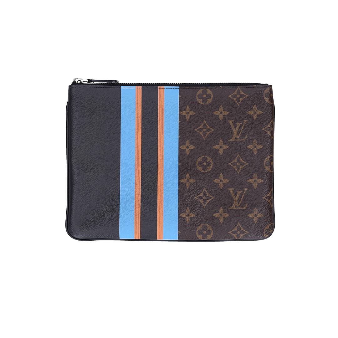 LOUIS VUITTON POCHETTE PLATE NM CLUTCH TASCHE AUS MONOGRAM CANVAS (M62378)