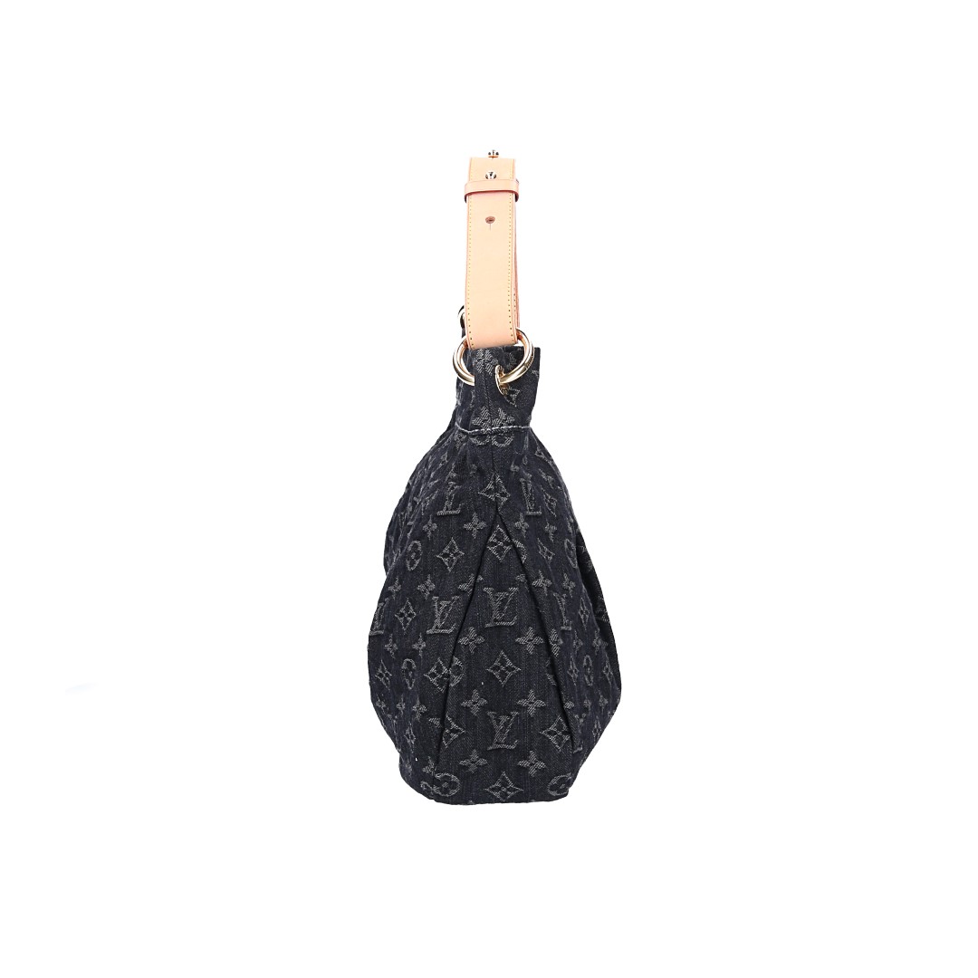 50269-LouisVuitton-Handtasche-Denim-Schwarz_2D_0007 LOUIS VUITTON DAILY PM HANDTASCHE AUS MONOGRAM DENIM IN NOIR (M40494)