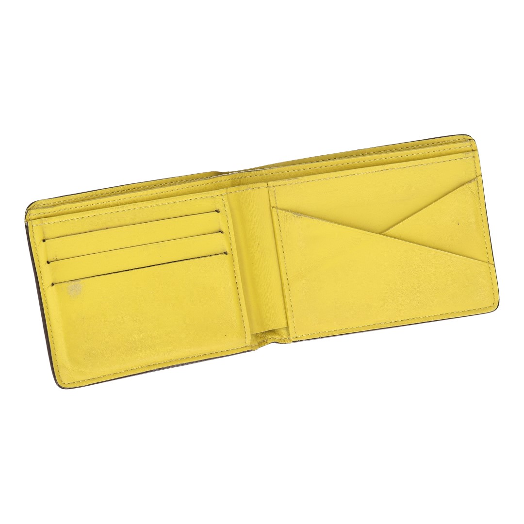 34819-Louis-Vuitton-Wallet-Acid-Green_2D_0004 LOUIS VUITTON GELDBÖRSE MULTIPLE AUS DAMIER INFINI LEDER IN VERT ACIDE