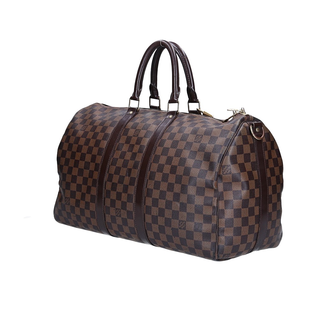 LOUIS VUITTON KEEPALL 45 REISETASCHE AUS DAMIER EBENE CANVAS OHNE SCHULTERRIEMEN (N41428)
