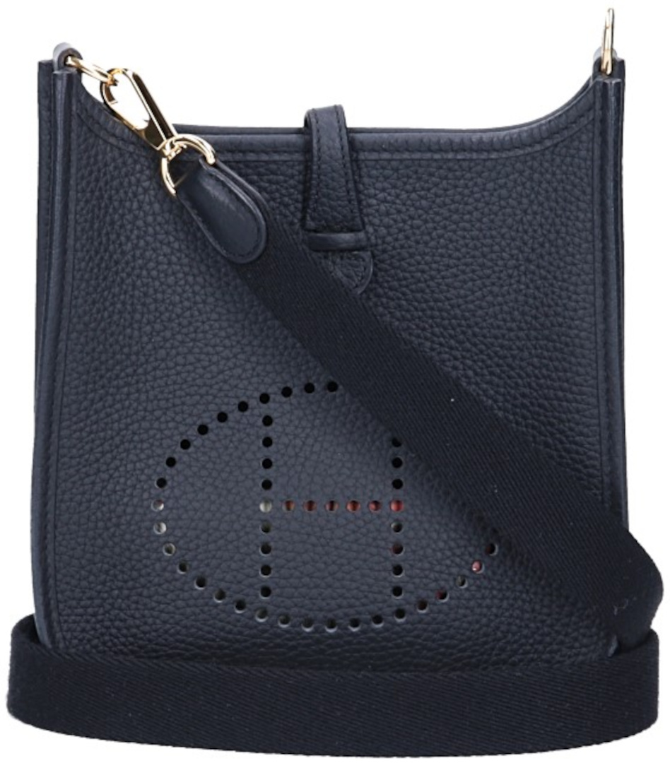 HERMÈS ÉVELYNE III 16 HANDTASCHE AUS TAURILLON CLÉMENCE IN NOIR MIT GHW