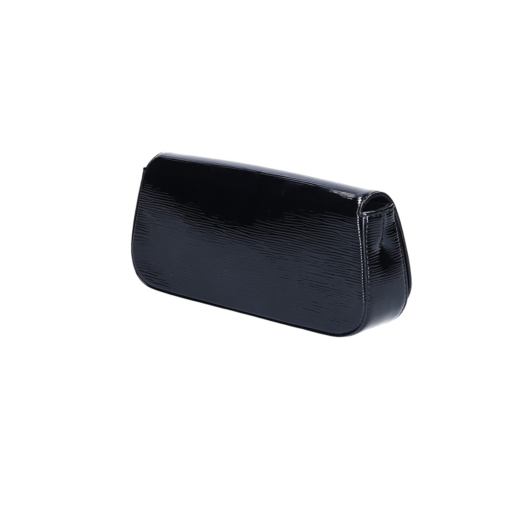 LOUIS VUITTON ASCOT POUCH CLUTCH MADE OF DAMIER EBENE CANVAS