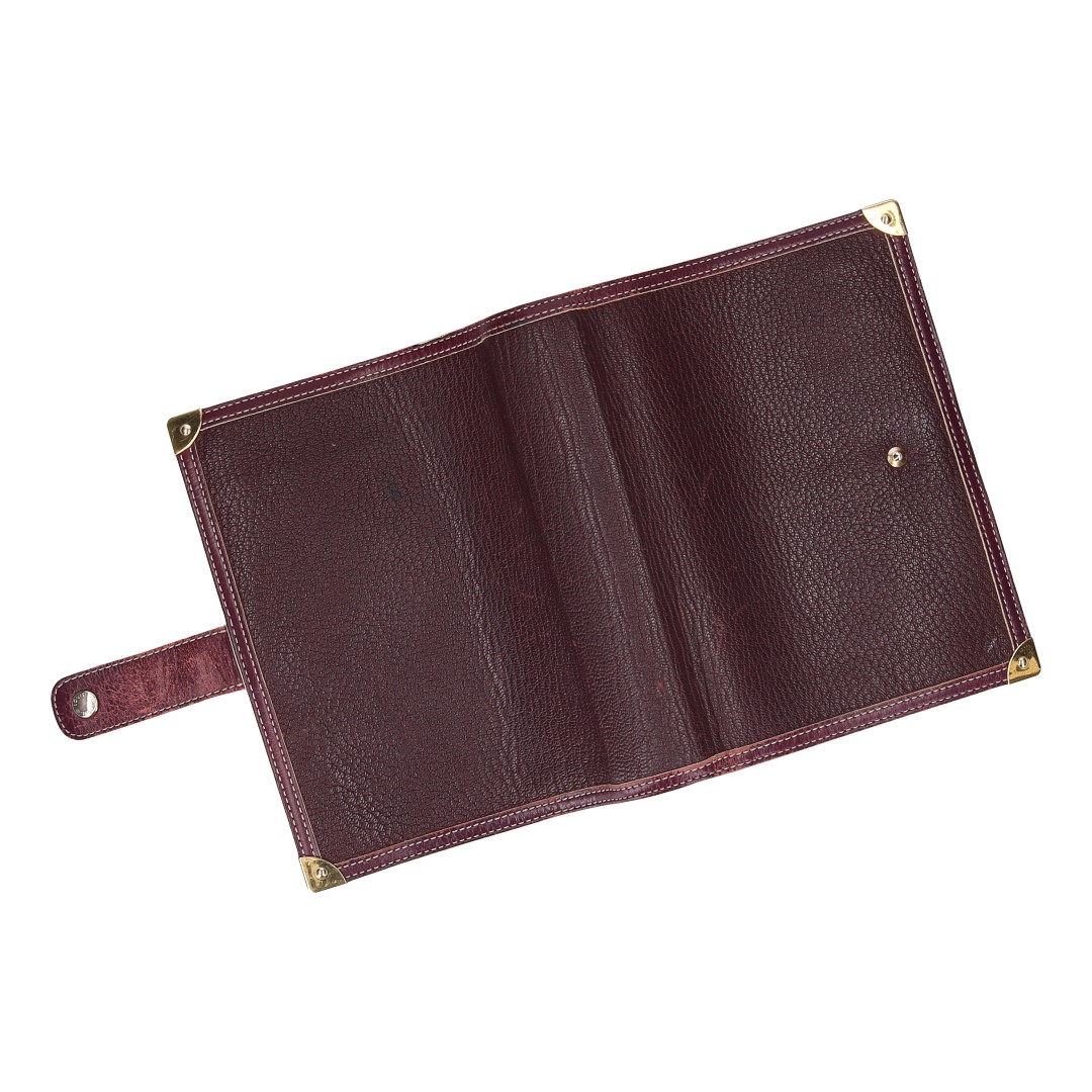 LOUIS VUITTON AGENDA FONCTIONNEL MM AUS SUHALI LEDER IN PLUM