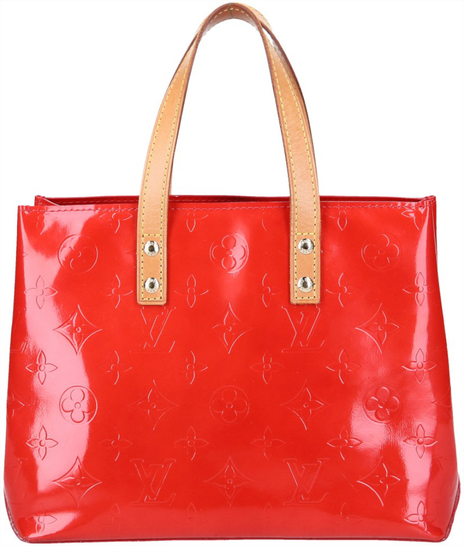 LOUIS VUITTON READE PM HENKELTASCHE AUS MONOGRAM VERNIS LEDER IN ROUGE (M91088)