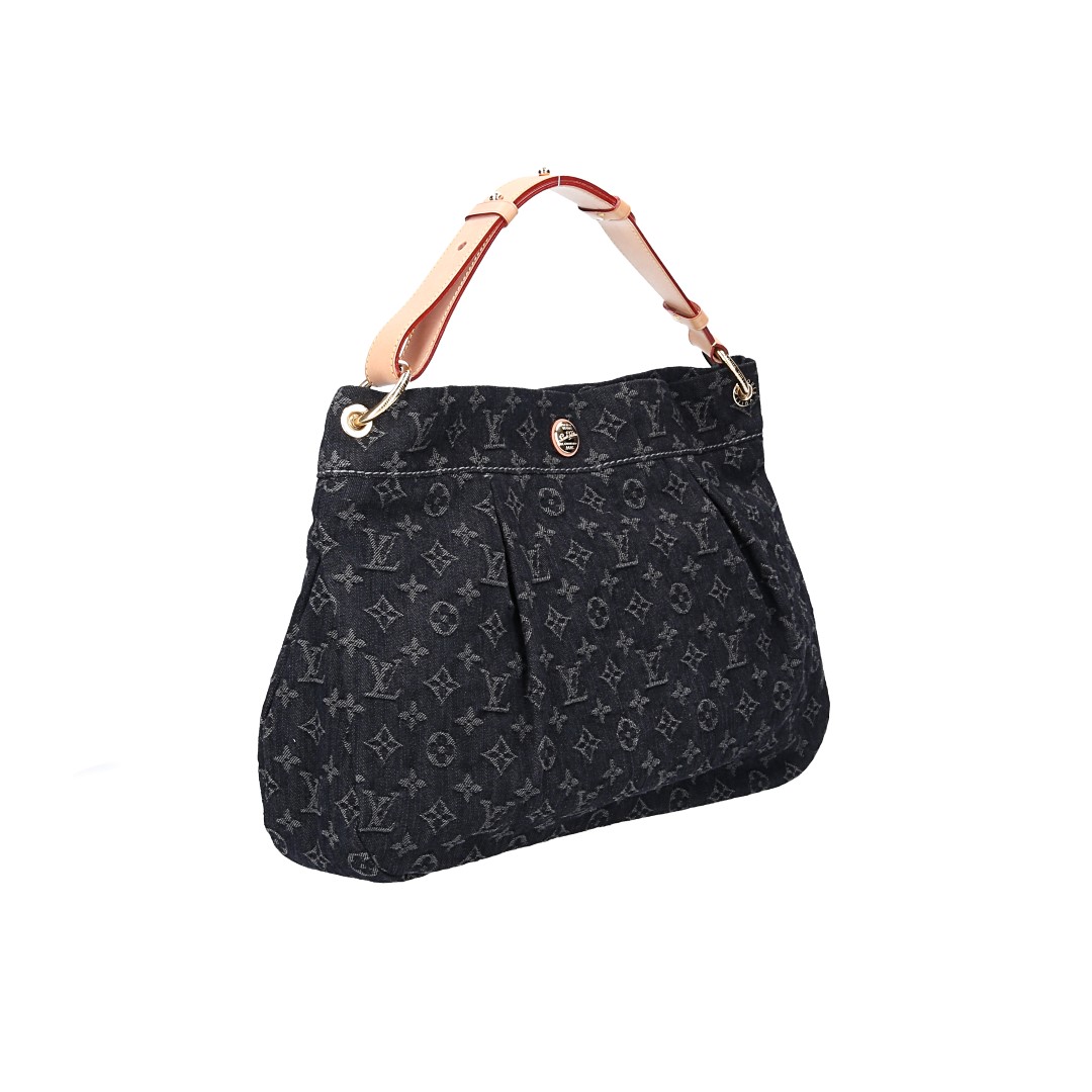 50269-LouisVuitton-Handtasche-Denim-Schwarz_2D_0008 LOUIS VUITTON DAILY PM HANDTASCHE AUS MONOGRAM DENIM IN NOIR (M40494)