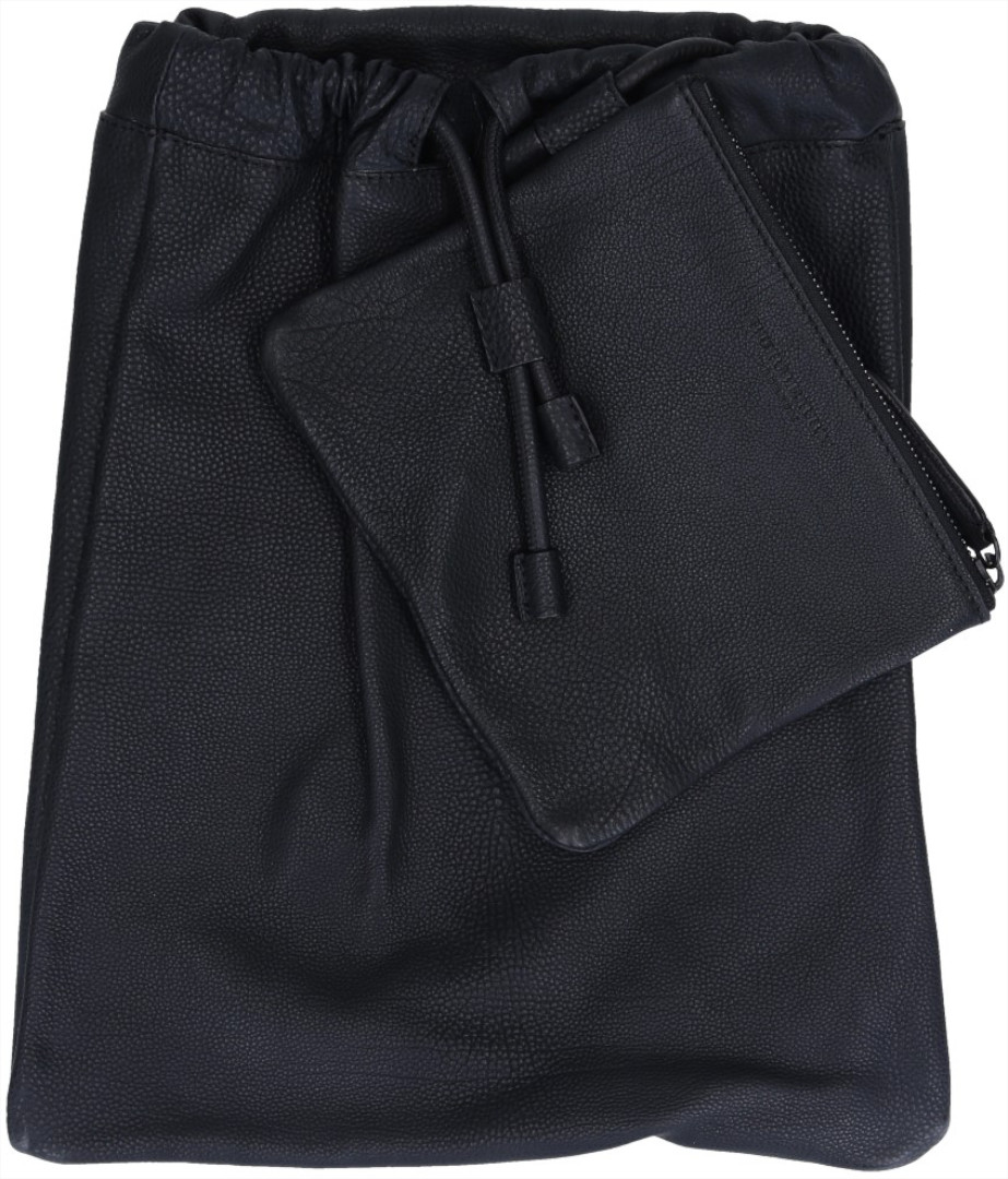 45820-Burberry-Tasche_2D_0006 BURBERRY CLUTCH TASCHE AUS KALBSLEDER IN SCHWARZ