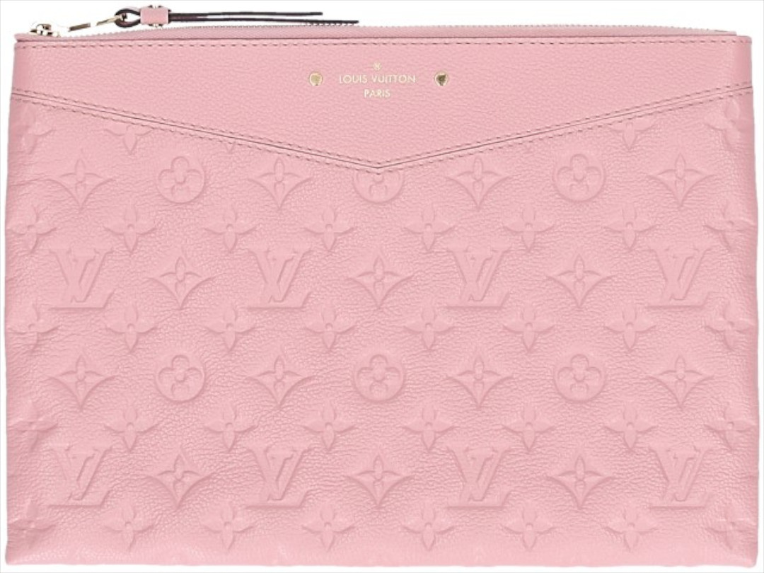 LOUIS VUITTON DAILY POCHETTE CLUTCH AUS MONOGRAM EMPREINTE LEDER IN ROSÉ POUDRE (M62903)