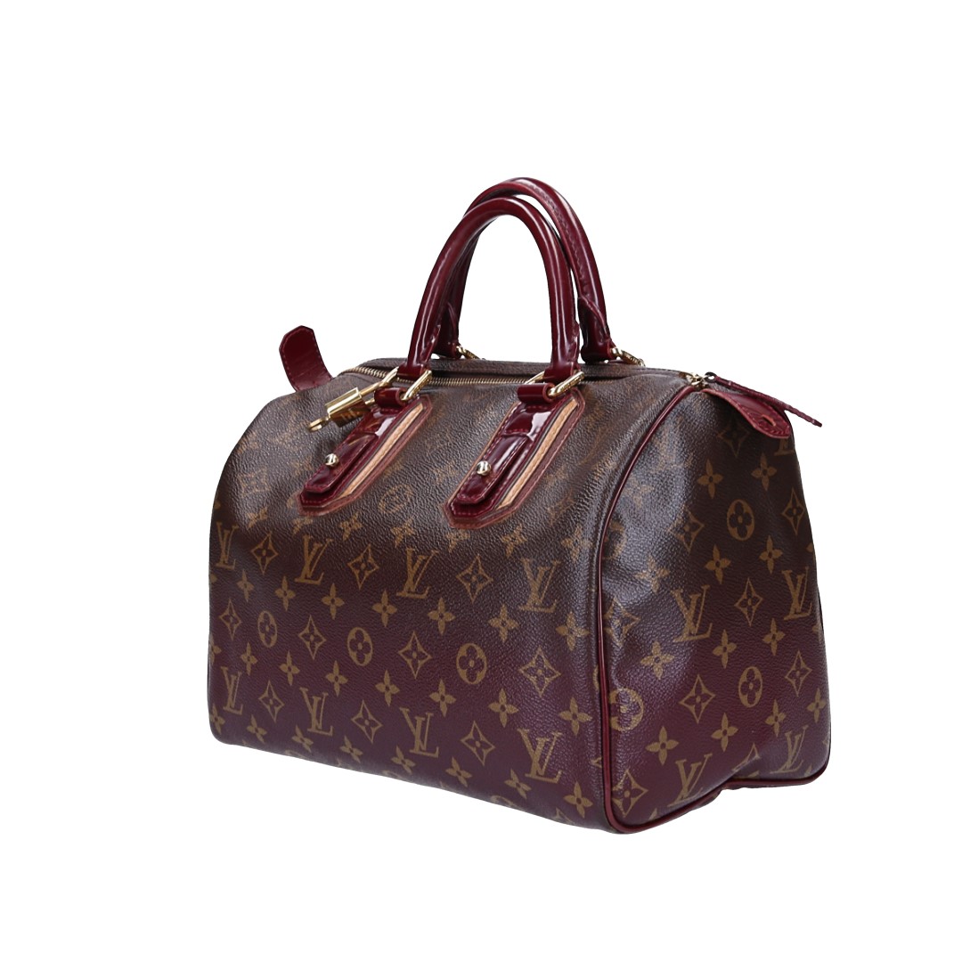 LOUIS VUITTON SPEEDY 30 HENKELTASCHE AUS MONOGRAM MIRAGE CANVAS IN BORDEAUX (M95586)